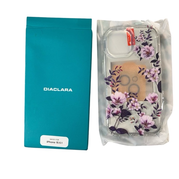 Diaclara Designed for iPhone 15 Case iPhone 15 6.1" (Camellia) - Picture 1 of 9